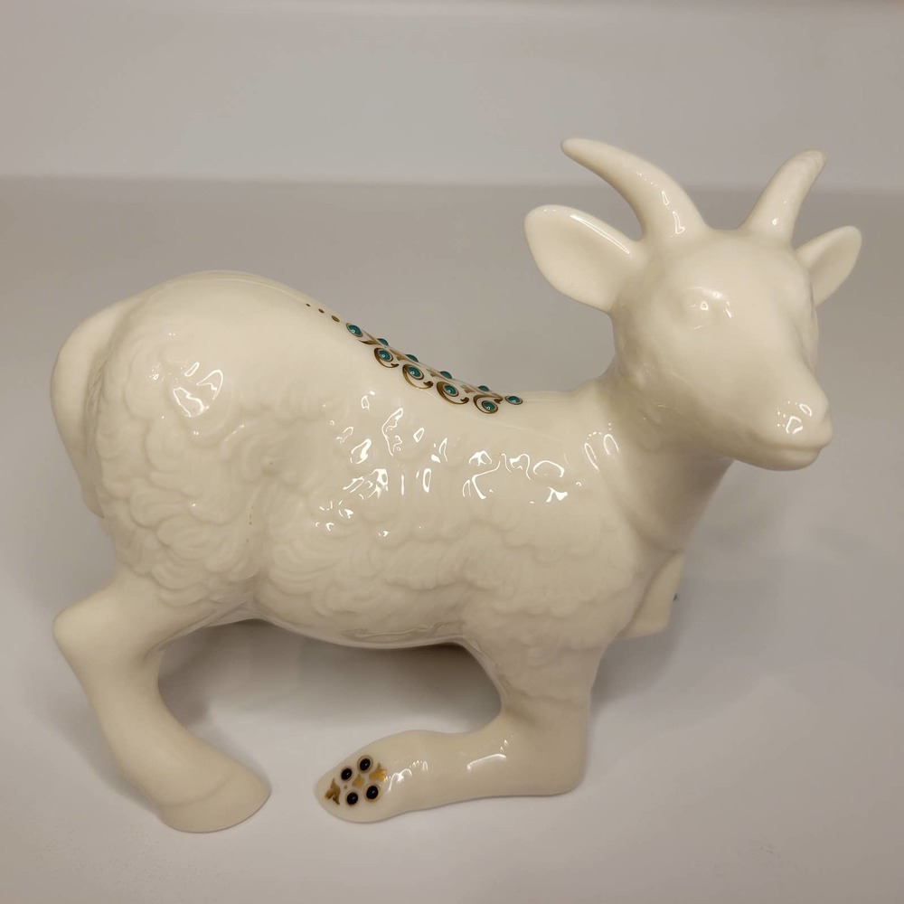 *READ* Lenox China Jewels Kneeling Goat 1992